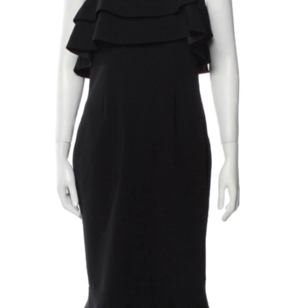 Elegant Black Ruffle Dress